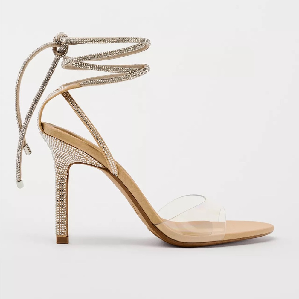 Zara “Sparkly Vinyl Sandals”
